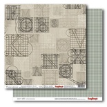 Бумага для скрапбукинга от Scrapberry's, 30х30см, Согласно чертежам