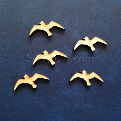 Деревянная фигурка WOOD-029 - Чайка, 1 штука