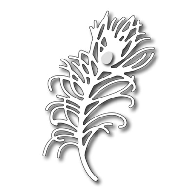 Лезвие Frantic Stamper - Cutting Die - Peacock Feather - Перо павлина 
