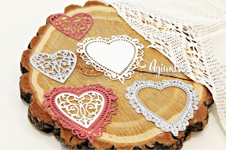 Ножі для вирубки від AgiArt - "Мереживні серця"