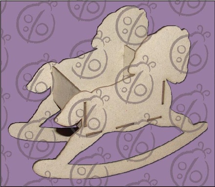 Чипборд. Заготовка "Лошадка 2", 5 дет