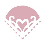 Дірокол кутовий 2.5см Heart, TM dpCraft (Dalprint)