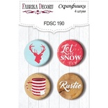 Набір скрап-фішок Фабрика Декору з 4 шт. No 190