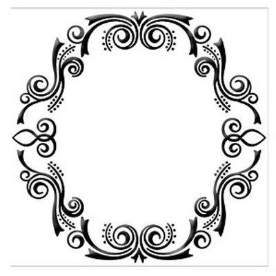 Папка для тиснения Nellie Snellen - Embossing Folder - Frame (Oval)
