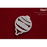 Чипборд Scrapiniec - Двухслойный шарик Tinsel 02