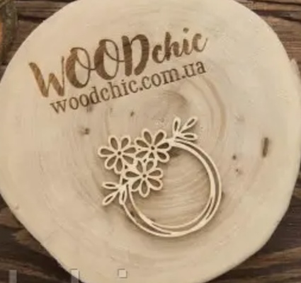 Чипборд Ромашки з колами