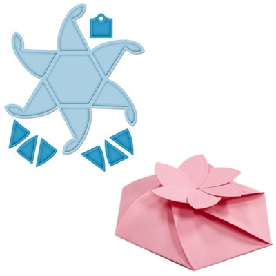 Ніж для вирубки Spellbinders - Hexagon Pinwheel Top Box