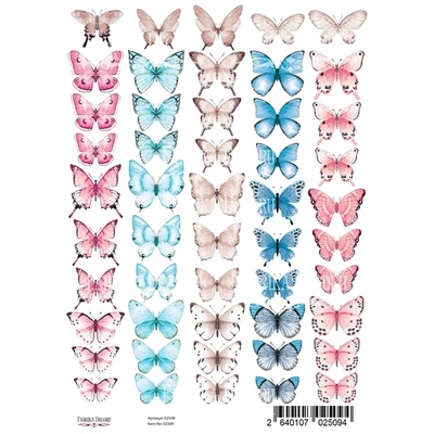 Набір малюнків для декорування Метелики 2 А4, ТМ Фабрика Декору
