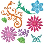 Ніж для вирубки Spellbinders - Jewel Flowers and Flourishes