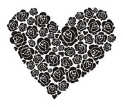 Акриловий штамп SV010 Серце, розмір 5,9х5см