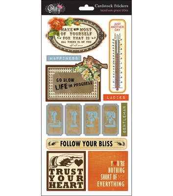 Наліпки від Glitz Design - Laced with Grace Title