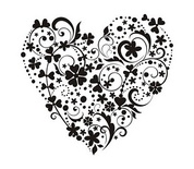 Акриловый штамп SV011 Сердце, размер 5,2 * 4,9 см