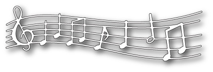 Ножи от Memory Box - Fancy Music Border craft die