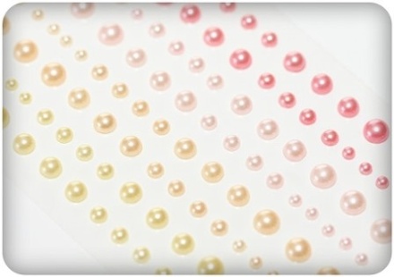 Клеевые полужемчужинки, 120 шт, 4 цвета, Забава 2