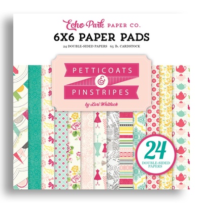 Набір паперу Echo Park - Petticoats, 15х15см, 24 аркуші
