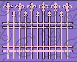 Чипборд Кованна огорожа, 1 шт., cb-100