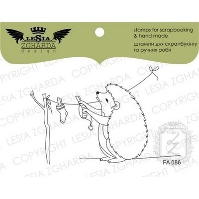 Акриловий штамп Lesia Zgharda Їжачок FA086, 7,5*4,8см