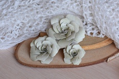 Набор бумажных цветов от WOODchic - "Яблочный цвет" 027