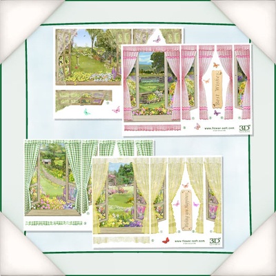 Заготовка для Flower Soft - Перегляд з вікна - Лето 1, 8 шт.