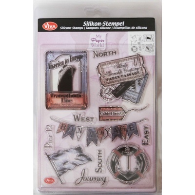 Штамп силіконовий - Морський вояж, 14x18 см