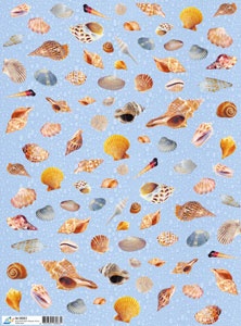 Декупажна карта "Мушлі- краплі", розмір: 29,5x40 см