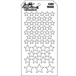 Маска Ranger - Tim Holtz - Layering Stencil - Stars, 13x20 см