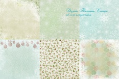 Набор бумаги "Зима", 12 шт,  20х20 см, ТМ Татьяна Синица