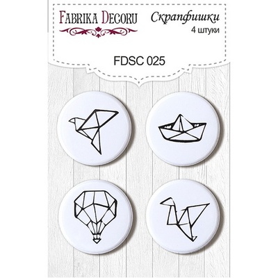 Набір скрап-фішок від ТМ Фабрика Декору з 4 шт. FDSC 025