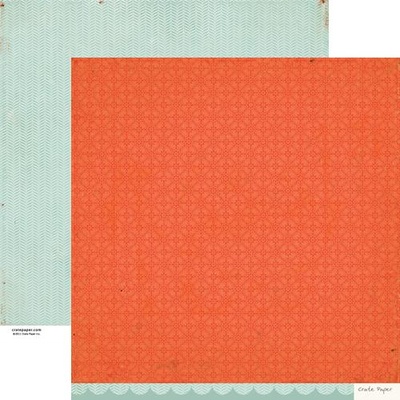 Аркуш скрап-паперу Crate Paper - Story Teller Trademark, 30x30 см, двосторонній