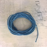 Вощений шнур, темно - блакитний, 1,5 мм, 5 метрів