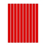 Набір смужок паперу для квілінгу, 1 колір (червоний), 3х295мм, 160 г/м², 100 шт.