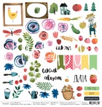 Лист бумаги для скрапбукинга от Polkadot - "Лето у бабули" из коллекции "Лето на даче"