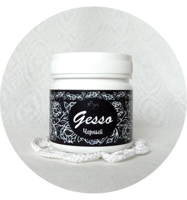 Грунт акриловый "Гессо" от ScrapEgo, цвет черный, 200мл
