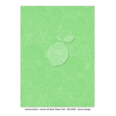 Набір скрап-паперу LemonCraft - Leaves 02, basic, 21.1x29.7 см, двосторонній