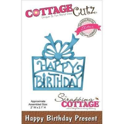 Ніж для вирубки CottageCutz - Elites Die - Happy Birthday Present