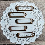 Рамки металлические декоративные - Медь, 5 шт.