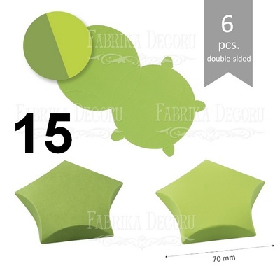 Набір паперових заготовок 002, ТМ Fabrika Dekoru, 6 штук, 70 мм, вибір кольору