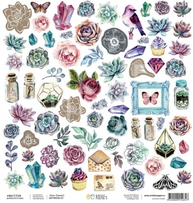 Бумага для скрапбукинга от Артелье - Лето, 30,5х30,5 см