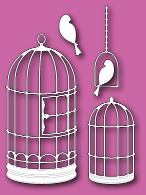 Ножи от Memory Box - DIES - Gilded  - Клетки и птички