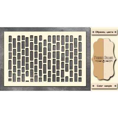 Чипборд Фабрика Декору - Цегла ики 3, колір молочний, крафт