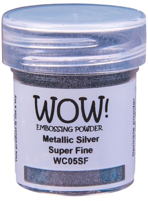 Пудра для эмбоссинга Wow - Silver - Super Fine, 15 мл