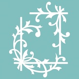 Чипборд від Вензелик - куточки 03, розмір: 91*114 мм