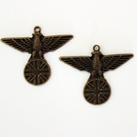 Металева прикраса "Герб з Орлом", 40х30 мм, 1 шт.