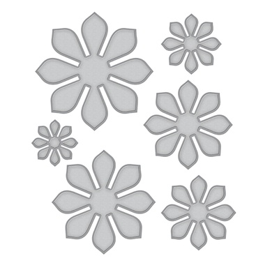 Ножи от Spellbinders – Shapeabilities Succulent and Mum Flower Etched Dies Thoughtful Expressions by Marisa Job