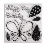 Набір ножів для вирубки з штампиками Sizzix - Framelits Die Set 6PK w/Stamps - 6 шт.