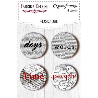 Набір скрап-фішок від ТМ Фабрика Декору з 4 шт. FDSC 088
