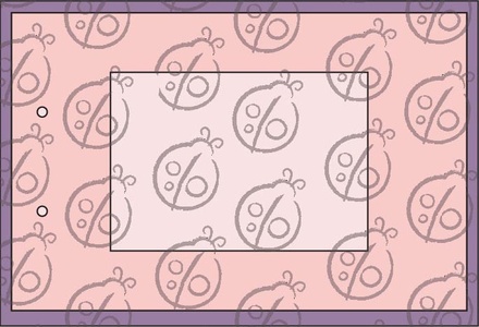 Чипборд от Бумага-Марака. Альбом с окошком, 15х23 см