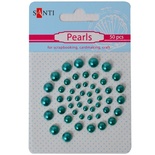 Набір перлин самоклейних смарагдових, 50 шт., ТМ Santi