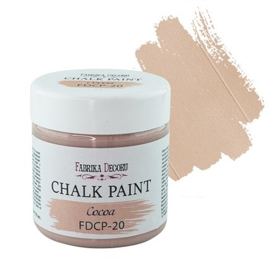 Крейдова фарба Chalk Paint Какао 50ml, ТМ Фабрика Декору
