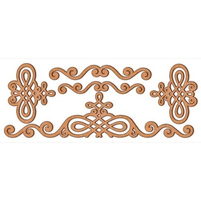 Набір декоративних елементів для шедоубокса №14, ТМ Фабрика Декору